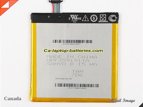  image 4 of Genuine ASUS Fone Pad 7 ME375C Battery For laptop 3910mAh, 15Wh , 3.8V, Black , Li-Polymer