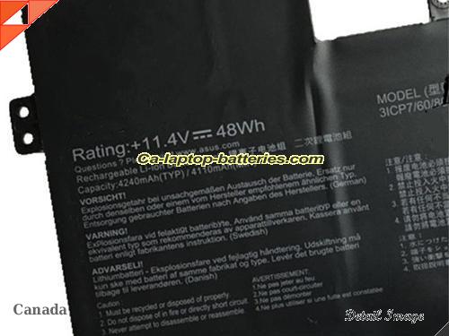  image 2 of Genuine ASUS ZenBook UX510UXCN020T Battery For laptop 4240mAh, 48Wh , 11.4V, Black , Li-ion