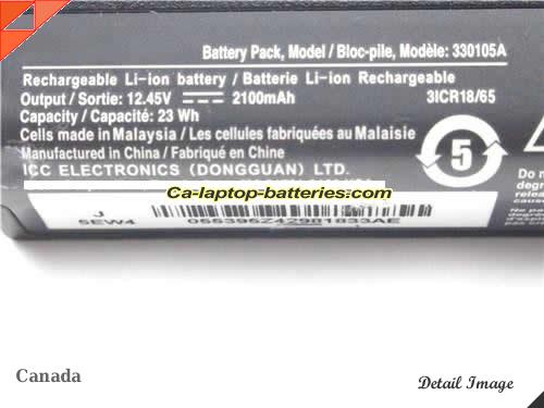  image 2 of 330107A 359498 Battery, Canada Li-ion Rechargeable 2100mAh, 23Wh  BOSE 330107A 359498 Batteries