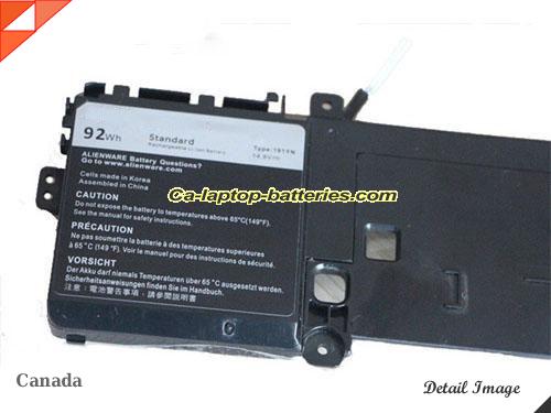  image 2 of Genuine DELL ALW15ED1728 Battery For laptop 92Wh, 11.8V, Black , Li-ion