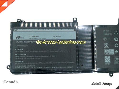  image 2 of Genuine DELL ALW17CD1738 Battery For laptop 8333mAh, 99Wh , 11.4V, Black , Li-ion