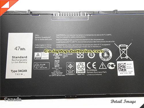  image 2 of Genuine DELL Latitude E7440 Series Battery For laptop 47Wh, 7.4V, Black , Li-ion