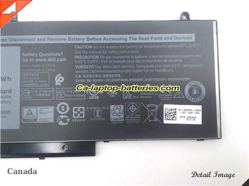  image 3 of Genuine DELL Latitude E5270 Battery For laptop 4130mAh, 47Wh , 11.4V, Black , Li-ion