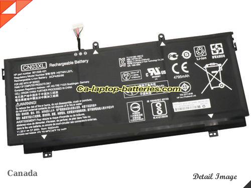  image 1 of Genuine HP 13-AB001 Battery For laptop 4795mAh, 57.95Wh , 11.55V, Black , Li-ion