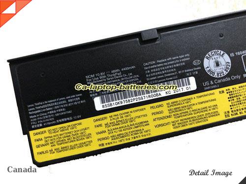  image 2 of Genuine LENOVO ThinkPad T570(20H9A001CD) Battery For laptop 4400mAh, 48Wh , 10.8V, Black , Li-ion