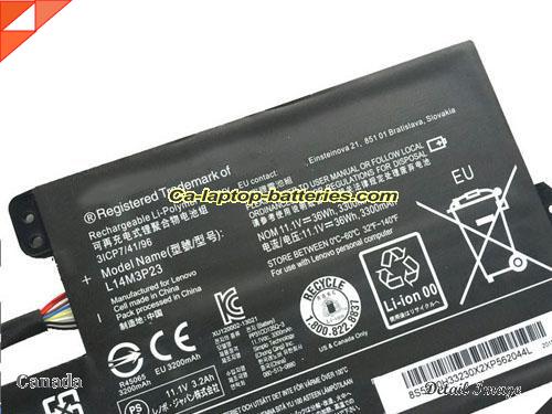  image 2 of Genuine LENOVO N21 Chromebook Battery For laptop 3300mAh, 36Wh , 11.1V, Black , Li-ion