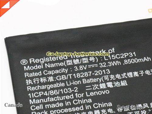  image 2 of Genuine LENOVO YOGA BOOK YB1-X91F Battery For laptop 8500mAh, 32Wh , 3.8V, Black , Li-ion