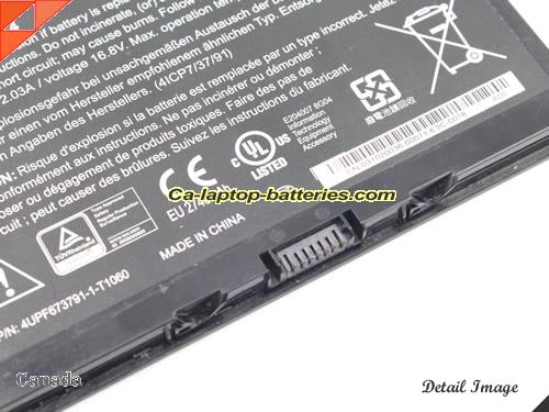  image 4 of 4UPF673791-1-T1060 Battery, Canada Li-ion Rechargeable 2900mAh, 43Wh  MOTION 4UPF673791-1-T1060 Batteries