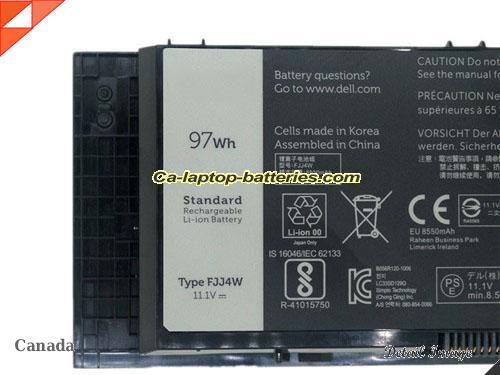  image 2 of Genuine DELL Precision M4700 Battery For laptop 8700mAh, 97Wh , 11.1V, Black , Li-ion