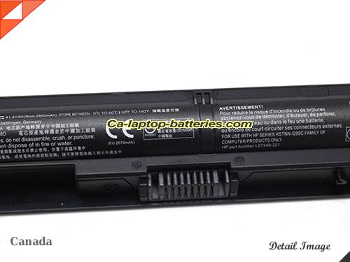  image 5 of 805294-001 Battery, Canada Li-ion Rechargeable 2850mAh, 44Wh  HP 805294-001 Batteries