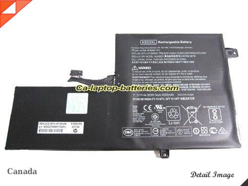  image 1 of 918669855 Battery, Canada Li-ion Rechargeable 4050mAh, 45Wh  HP 918669855 Batteries