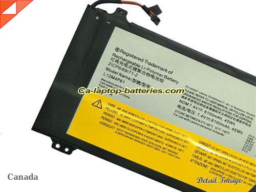  image 2 of Genuine LENOVO IdeaPad U330t Battery For laptop 6100mAh, 45Wh , 7.4V, Black , Li-ion