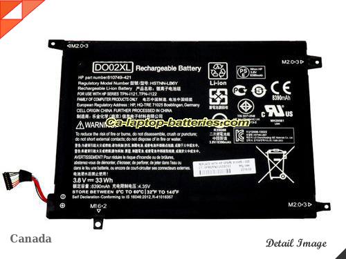  image 1 of Genuine HP 10-n108tu Battery For laptop 8390mAh, 33Wh , 3.8V, Black , Li-ion