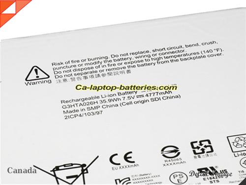  image 2 of MICROSOFT Surface pro 4 1724 Replacement Battery 5087mAh, 38.2Wh  7.5V Sliver Li-ion