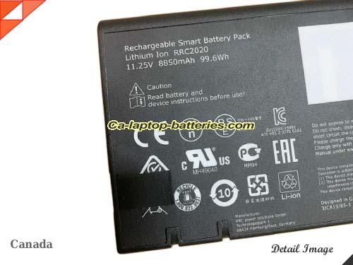  image 4 of 441847500001 Battery, Canada Li-ion Rechargeable 8850mAh, 99.6Wh  GETAC 441847500001 Batteries
