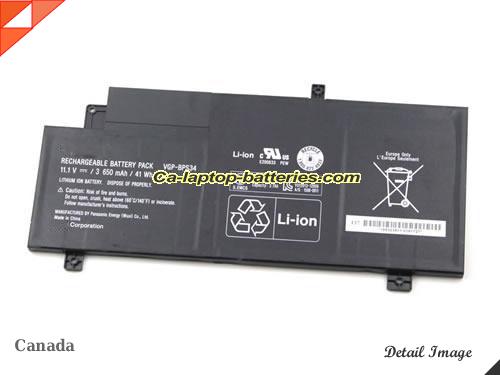  image 5 of Genuine SONY SVF15A16CXB Battery For laptop 3650mAh, 41Wh , 11.1V, Black , Li-ion
