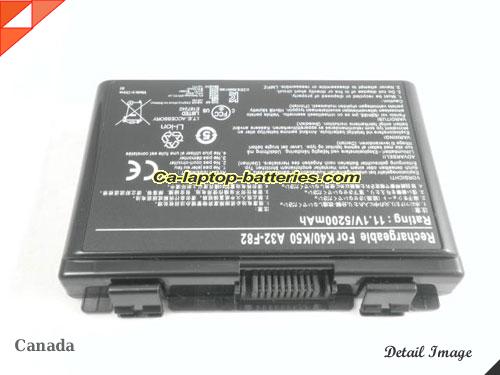  image 5 of ASUS K50I Replacement Battery 5200mAh 11.1V Black Li-ion
