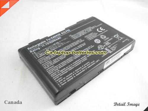  image 1 of ASUS K50ij Series Replacement Battery 5200mAh 11.1V Black Li-ion