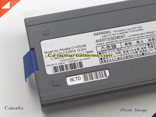 image 5 of Genuine PANASONIC CF-19FLJC7AA Battery For laptop 5700mAh, 58Wh , 5.7Ah, 10.65V, Grey , Li-ion