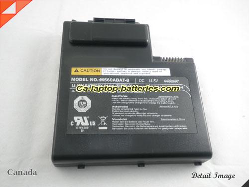  image 2 of Genuine CLEVO M560A Battery For laptop 4400mAh, 14.8V, Black , Li-ion