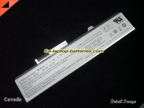  image 2 of HASEE Q200P Replacement Battery 4400mAh, 4.4Ah 11.1V Silver Li-ion