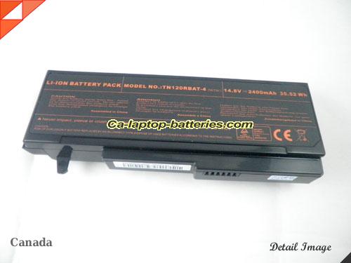 image 2 of Genuine CLEVO TN120 Series Battery For laptop 2400mAh, 14.8V, Black , Li-ion