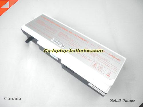  image 3 of Genuine CLEVO TN120 Series Battery For laptop 2400mAh, 14.8V, Black and White , Li-ion