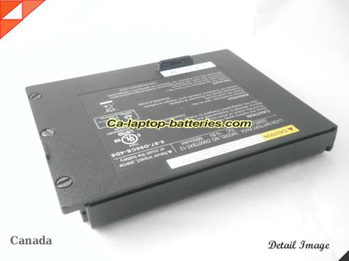  image 2 of Genuine CLEVO PortaNote D9K Battery For laptop 6600mAh, 14.8V, Black , Li-ion