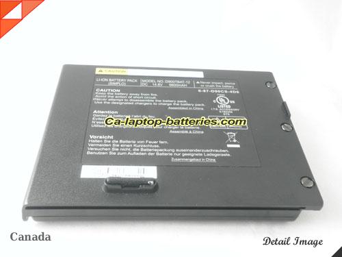  image 5 of Genuine CLEVO PortaNote D9K Battery For laptop 6600mAh, 14.8V, Black , Li-ion
