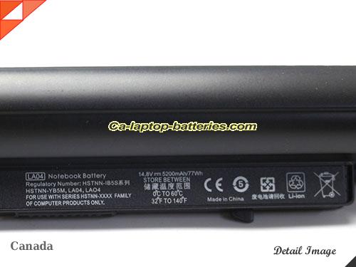  image 5 of 728461-001 Battery, Canada Li-ion Rechargeable 5200mAh, 77Wh  HP 728461-001 Batteries
