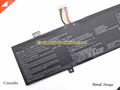  image 3 of Genuine ASUS VivoBook Flip 14 TP412UA-DB51T Battery For laptop 3640mAh, 42Wh , 11.55V, Black , Li-Polymer