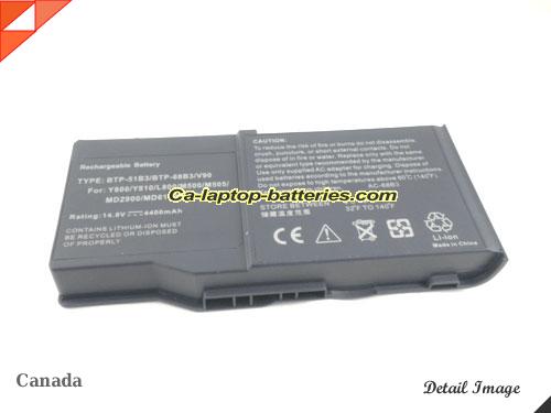 image 5 of 6500768 Battery, Canada Li-ion Rechargeable 4400mAh ACER 6500768 Batteries