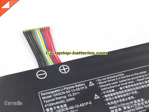  image 5 of GK5CN-00-13-4S1P-0 Battery, Canada Li-ion Rechargeable 4100mAh, 62.32Wh  GETAC GK5CN-00-13-4S1P-0 Batteries