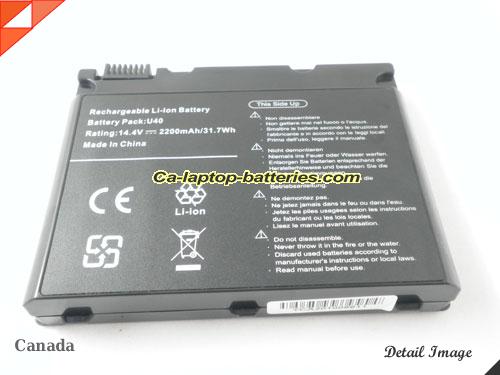  image 5 of UNIWILL U40 Series Replacement Battery 2200mAh 14.8V Black Li-ion