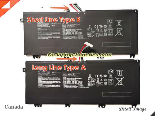  image 5 of Genuine ASUS ROG Strix GL703VD-DB74 Battery For laptop 4400mAh, 64Wh , 15.2V, Black , Li-ion