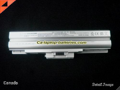  image 5 of SONY VPC-YA25EC Replacement Battery 5200mAh 11.1V Silver Li-ion