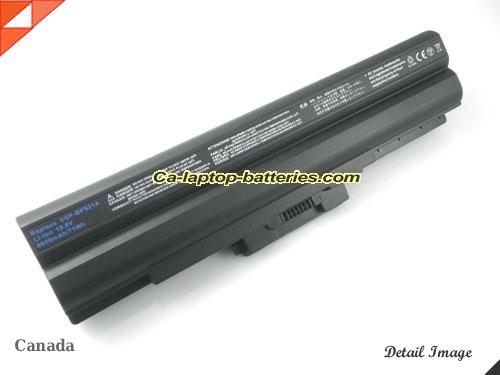  image 1 of SONY Vaio VGN-FW46S Replacement Battery 6600mAh 10.8V Black Li-ion