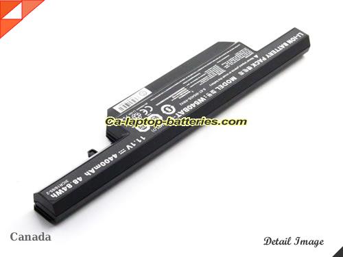  image 2 of Genuine CLEVO N1500J Battery For laptop 4400mAh, 48.84Wh , 11.1V, Black , Li-ion