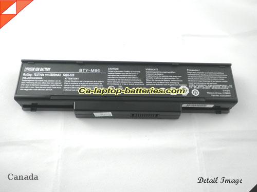  image 5 of 6-87-M66NS-4CA Battery, Canada Li-ion Rechargeable 4400mAh CLEVO 6-87-M66NS-4CA Batteries