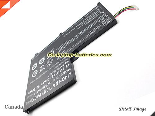  image 4 of 6-87-W740S-42E1 Battery, Canada Li-ion Rechargeable 4800mAh, 53.28Wh  CLEVO 6-87-W740S-42E1 Batteries