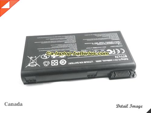  image 4 of Genuine MSI A7200-CP6103 Battery For laptop 4400mAh, 49Wh , 11.1V, Black , Li-ion