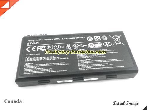  image 5 of Genuine MSI CR610-3801 Battery For laptop 4400mAh, 49Wh , 11.1V, Black , Li-ion