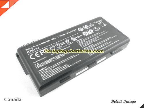  image 1 of Genuine MSI A6000 MS1683 SERIES Battery For laptop 4400mAh, 49Wh , 11.1V, Black , Li-ion