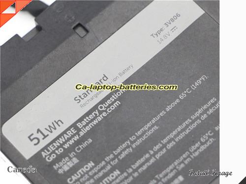  image 2 of DELL Alienware-13-r2 Replacement Battery 51Wh 14.8V Black Li-ion