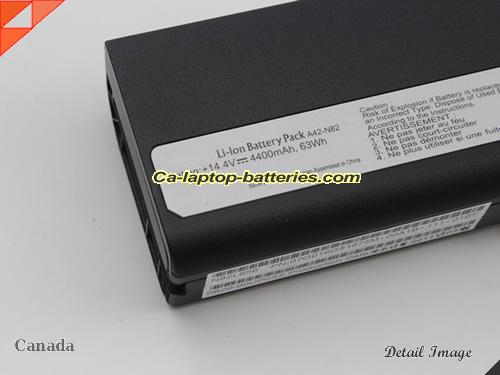  image 2 of A42-N82 Battery, Canada Li-ion Rechargeable 4400mAh ASUS A42-N82 Batteries