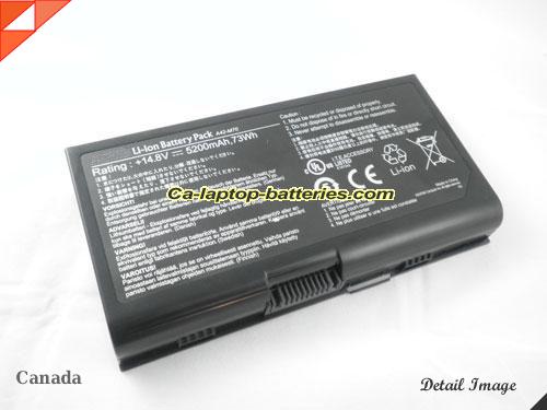  image 1 of ASUS M70vn Replacement Battery 5200mAh 14.8V Black Li-ion
