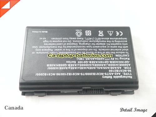  image 5 of 70-NC61B2000 Battery, Canada Li-ion Rechargeable 4400mAh ASUS 70-NC61B2000 Batteries