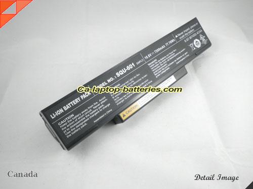  image 1 of 6-87-M66NS-4C3 Battery, Canada Li-ion Rechargeable 7200mAh, 77.76Wh  CLEVO 6-87-M66NS-4C3 Batteries