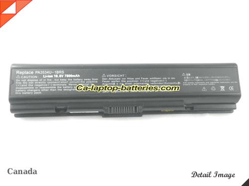  image 5 of TOSHIBA PSLSOA-033002 Replacement Battery 6600mAh 10.8V Black Li-ion