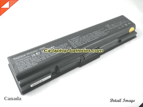  image 1 of TOSHIBA L300D-EZ1001V Replacement Battery 5200mAh 10.8V Black Li-ion